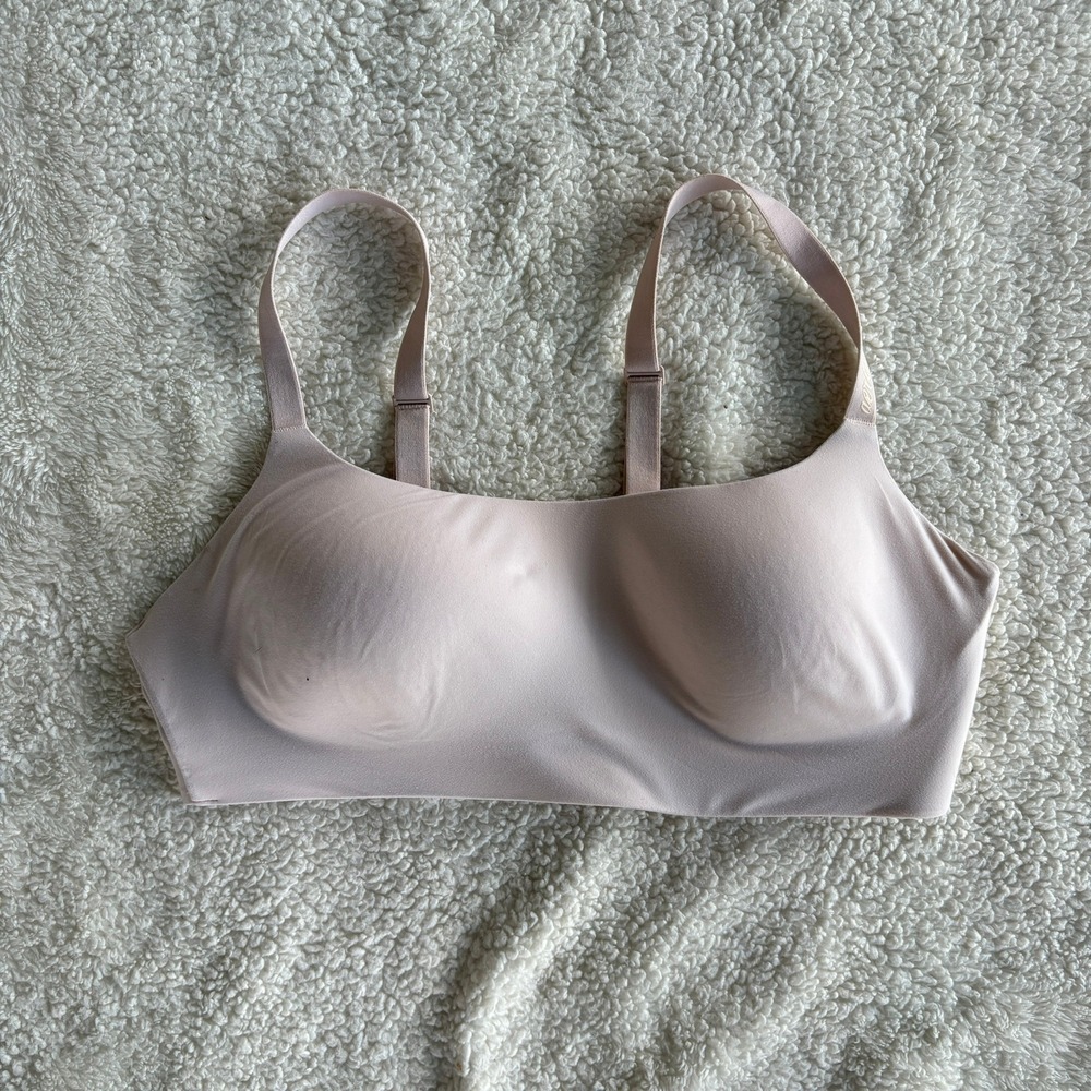 Aerie Smoothez Lightly Lined Wireless Bra Pale Pink Large L